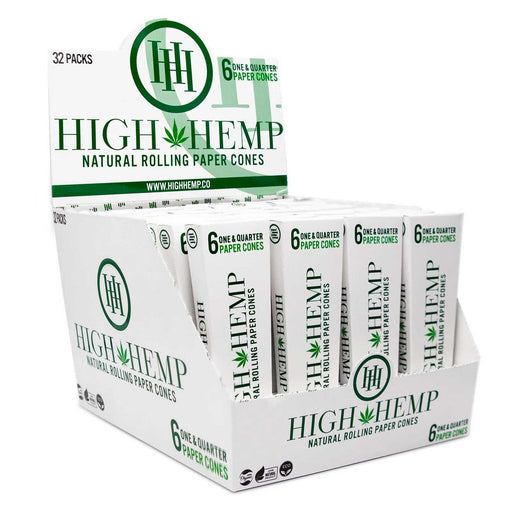 high hemp paper cones 1 4 size