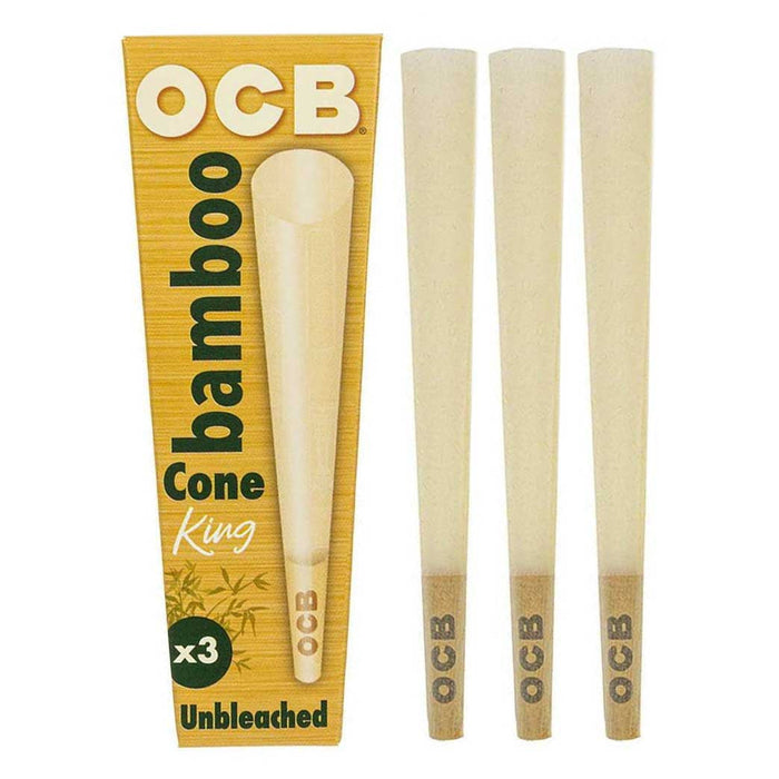 OCB Bamboo King Size Pre Rolled Cones (3)