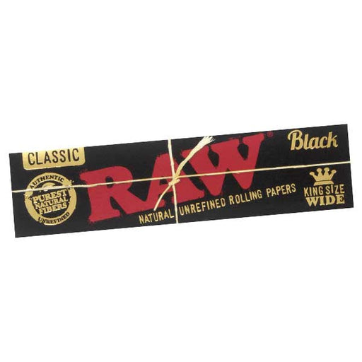 raw black king size wide rolling paper