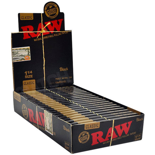 RAW Black 1 1/4 Paper Full Box