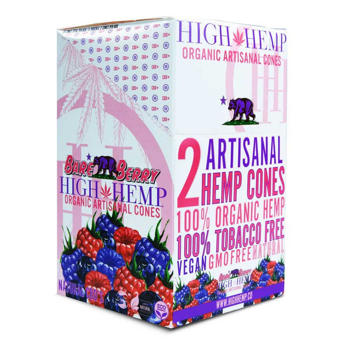 high hemp cones bare berry flavored pre rolled cones