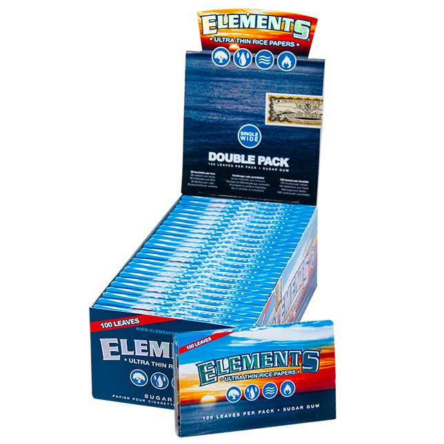 Elements Single Wide Rolling Papers (Double Feed)