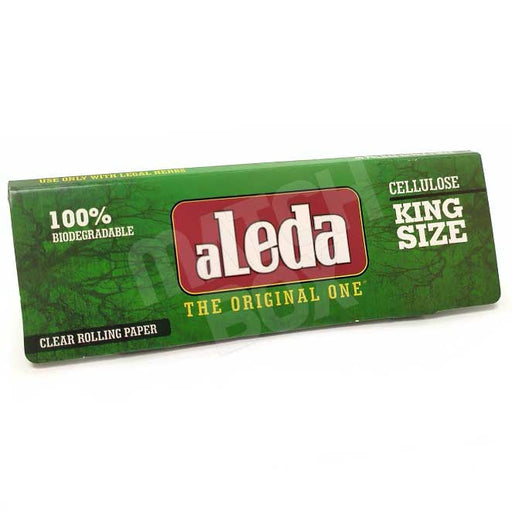 Aleda Green King Size Clear Rolling Paper Single Pack
